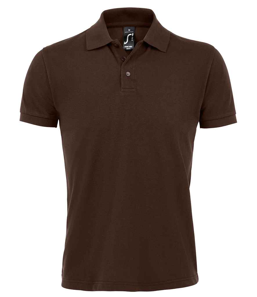 SOL'S Prime Poly/Cotton Piqué Polo Shirt - Chocolate