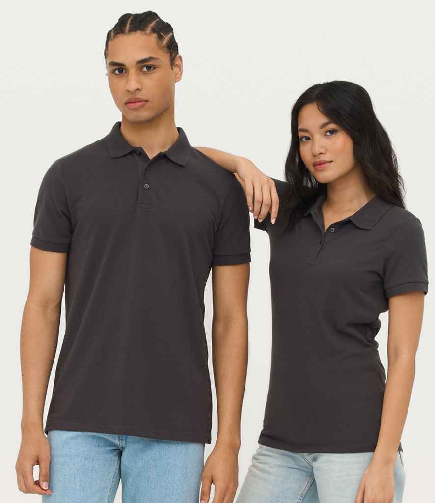 SOL'S Prime Poly/Cotton Piqué Polo Shirt - Dark Grey