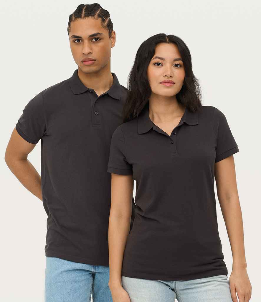 SOL'S Prime Poly/Cotton Piqué Polo Shirt - Dark Grey