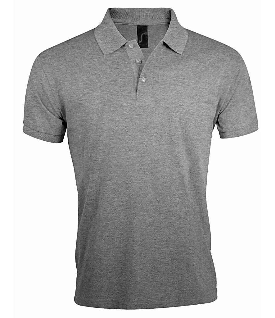 SOL'S Prime Poly/Cotton Piqué Polo Shirt - Grey Marl