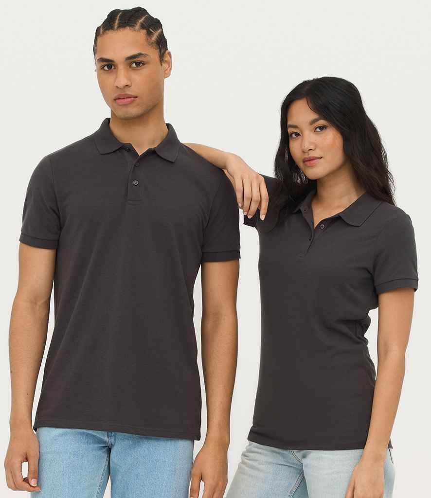 SOL'S Ladies Prime Poly/Cotton Piqué Polo Shirt - Dark Grey