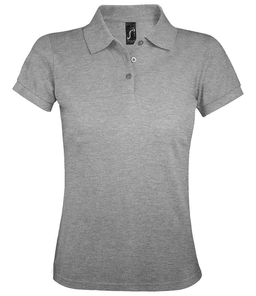 SOL'S Ladies Prime Poly/Cotton Piqué Polo Shirt - Grey Marl