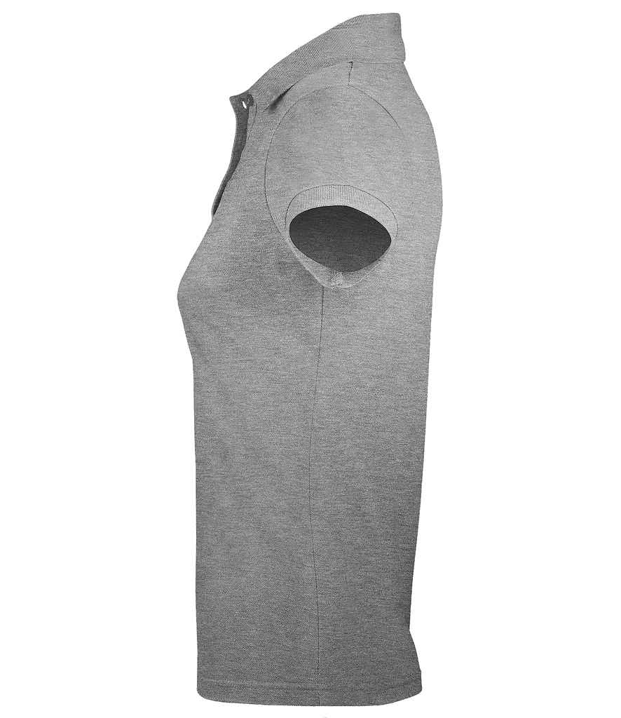 SOL'S Ladies Prime Poly/Cotton Piqué Polo Shirt - Grey Marl