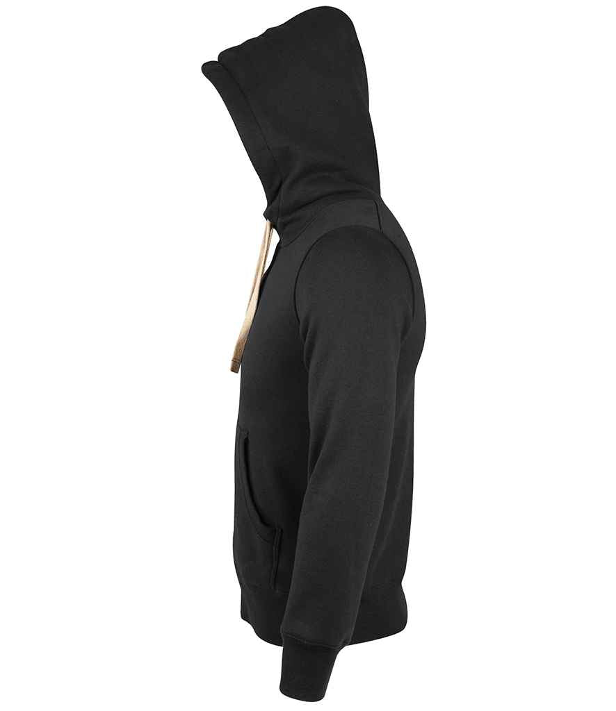 SOL'S Unisex Sherpa Hooded Jacket - Black