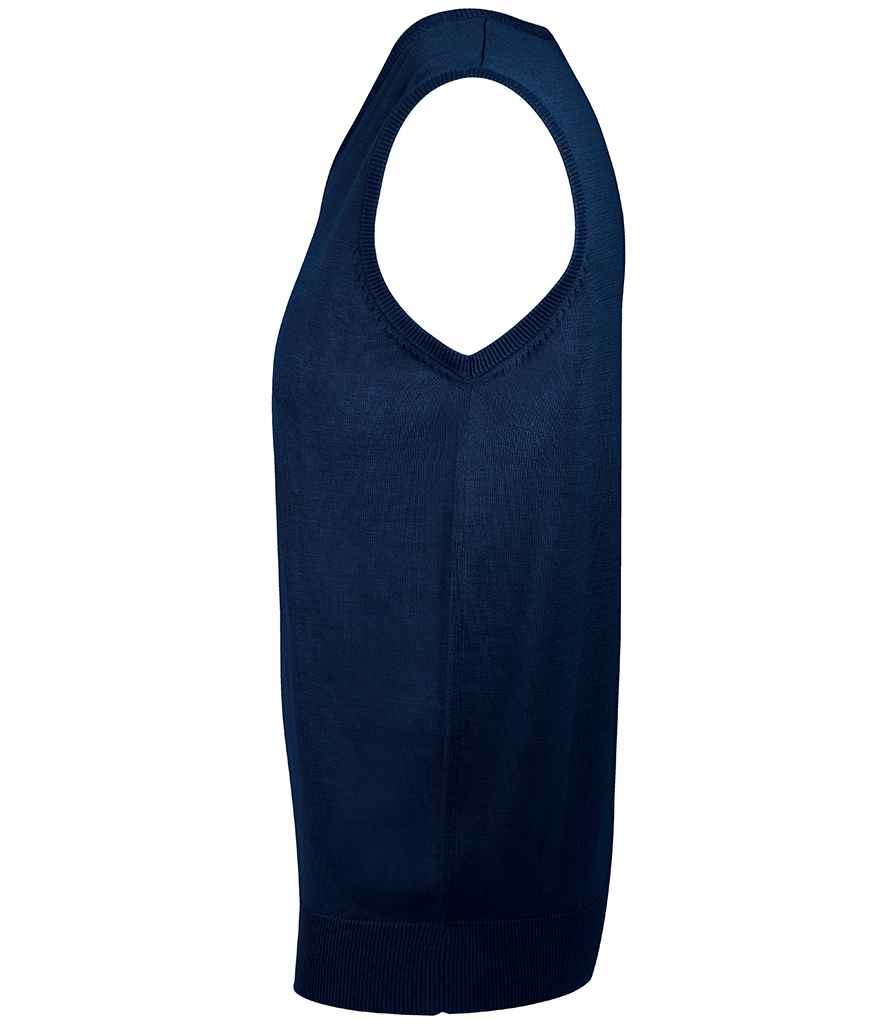 SOL'S Unisex Gentlemen Sleeveless Cotton Acrylic V Neck Sweater - Navy