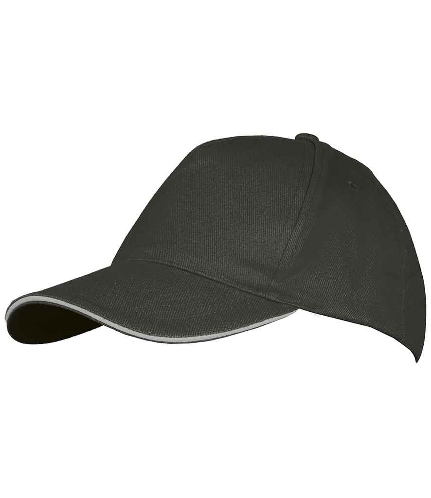 SOL'S Long Beach Cap - Dark Grey/Light Grey