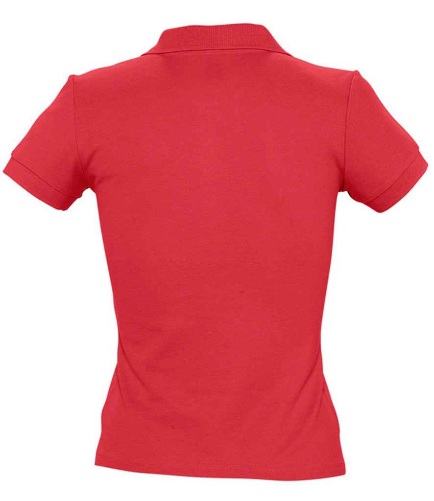 SOL'S Ladies People Cotton Piqué Polo Shirt - Red