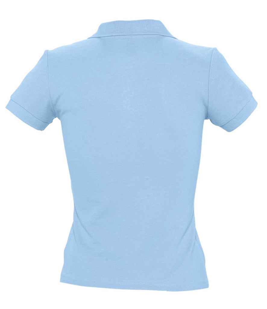 SOL'S Ladies People Cotton Piqué Polo Shirt - Sky Blue