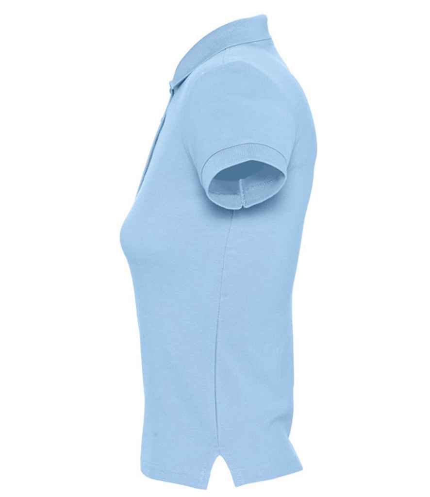 SOL'S Ladies People Cotton Piqué Polo Shirt - Sky Blue