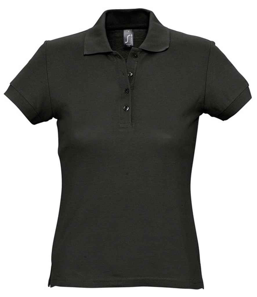 SOL'S Ladies Passion Cotton Piqué Polo Shirt - Black