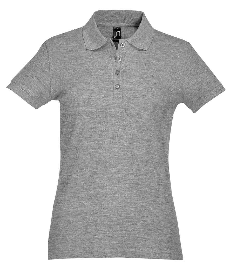 SOL'S Ladies Passion Cotton Piqué Polo Shirt - Grey Marl