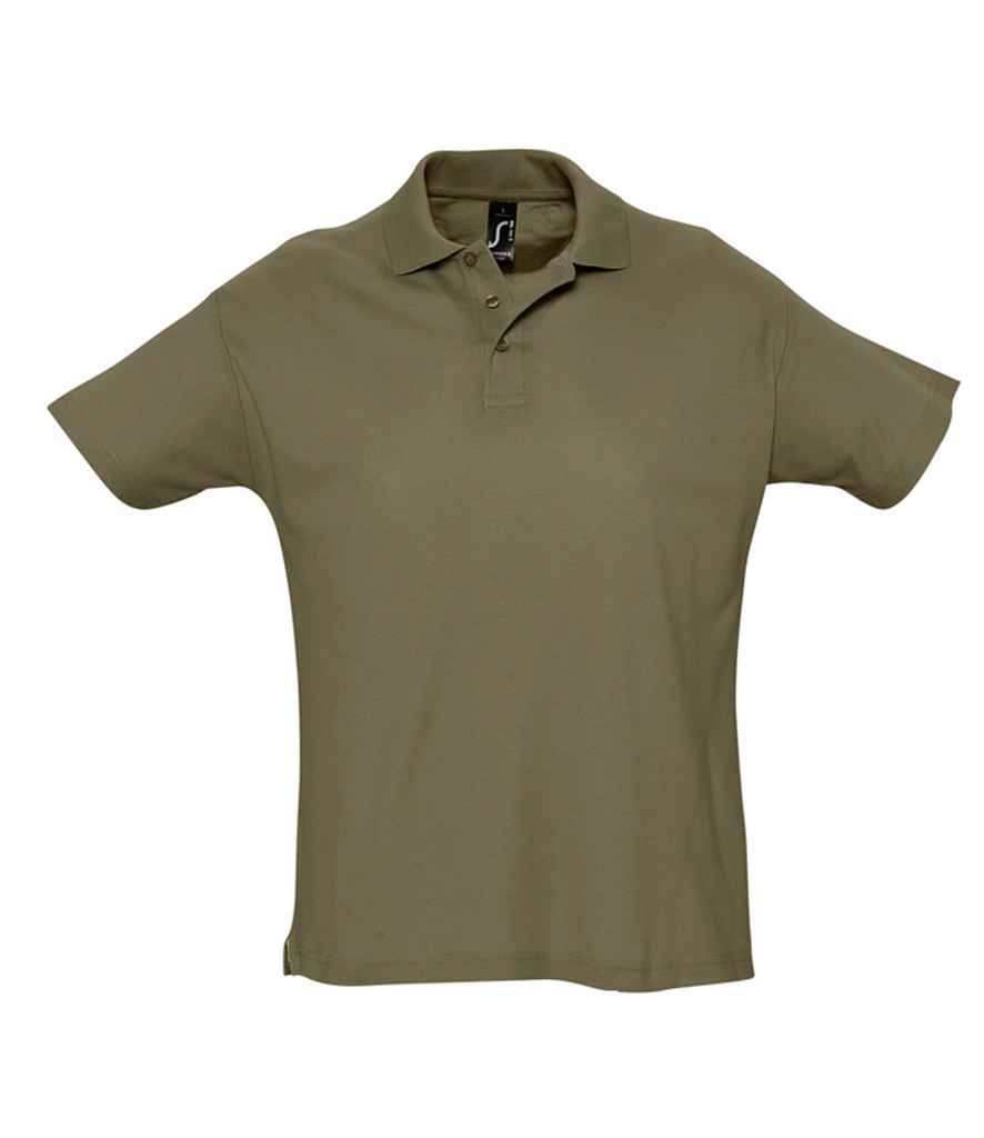 SOL'S Summer II Cotton Piqué Polo Shirt - Army