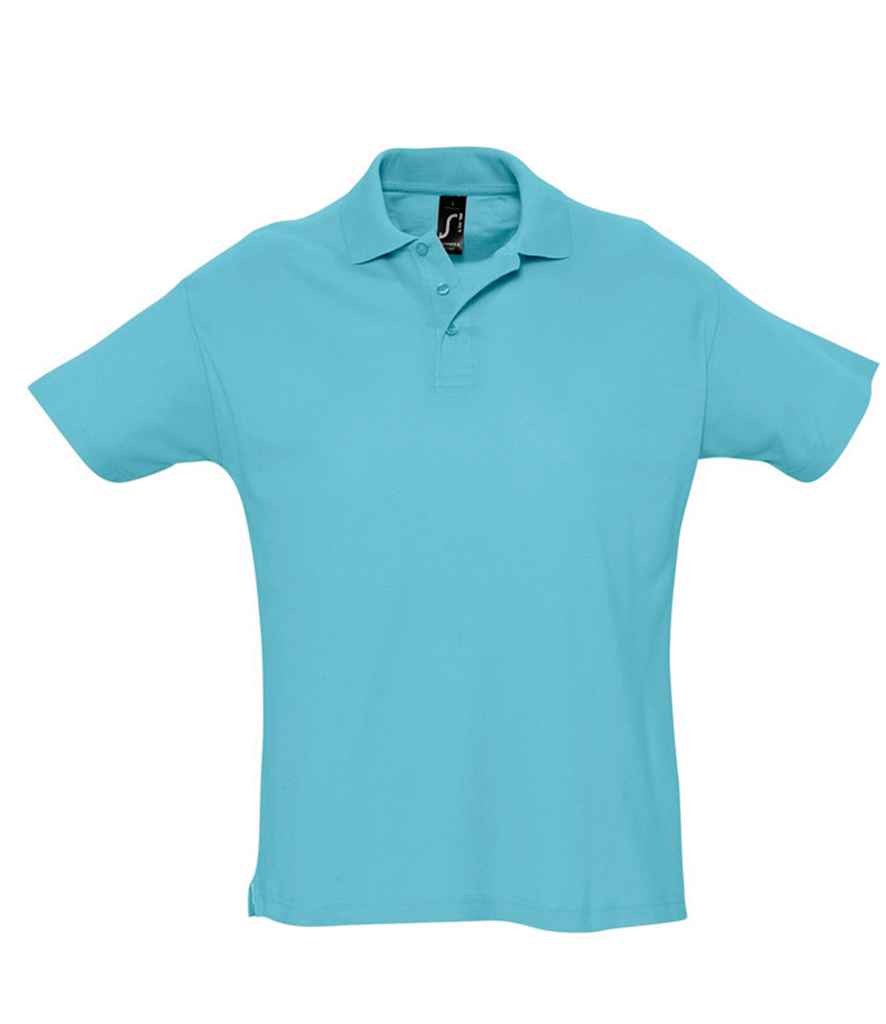 SOL'S Summer II Cotton Piqué Polo Shirt - Atoll Blue