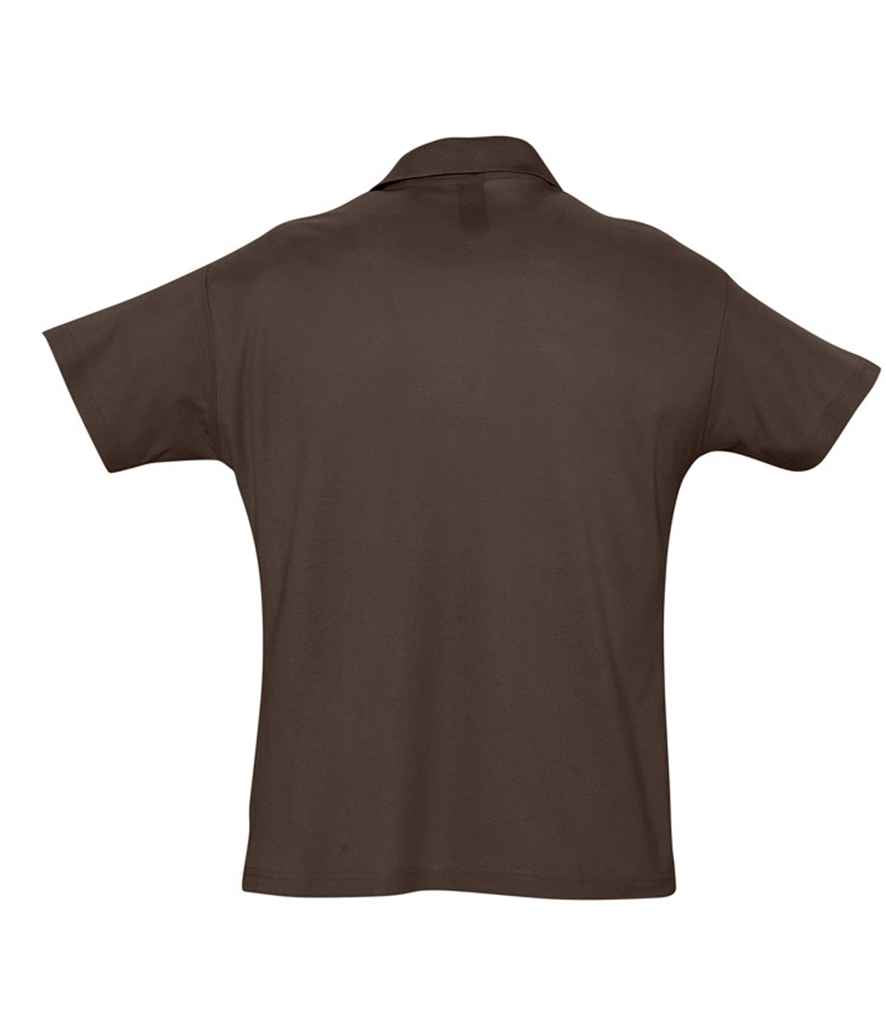 SOL'S Summer II Cotton Piqué Polo Shirt - Chocolate