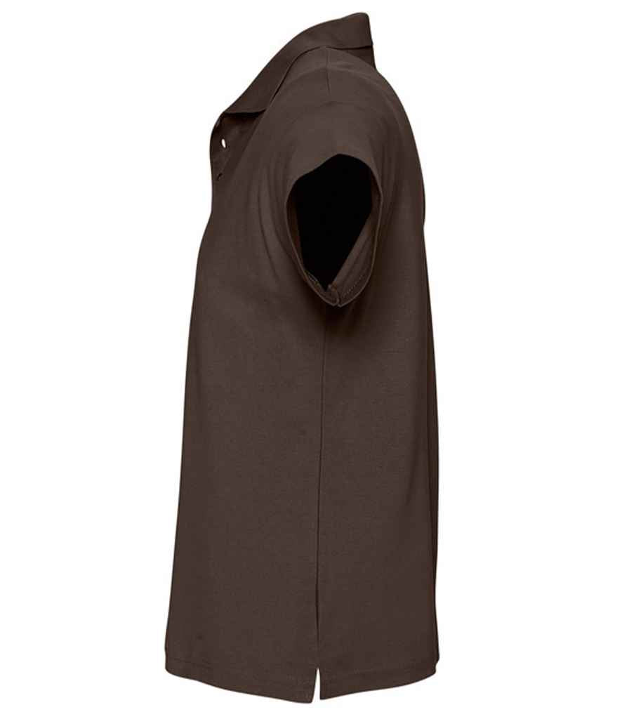 SOL'S Summer II Cotton Piqué Polo Shirt - Chocolate