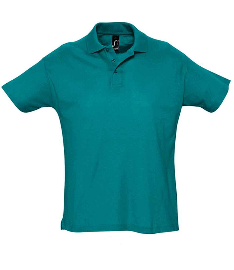 SOL'S Summer II Cotton Piqué Polo Shirt - Duck Blue