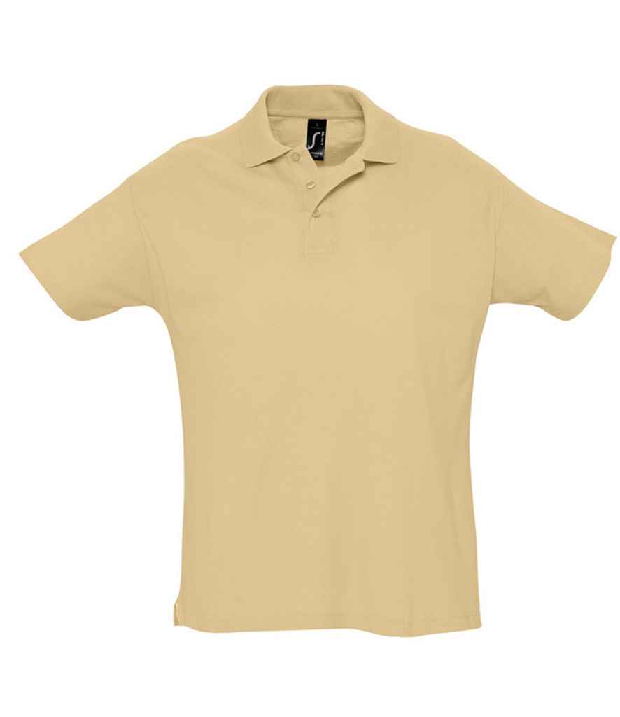 SOL'S Summer II Cotton Piqué Polo Shirt - Sand