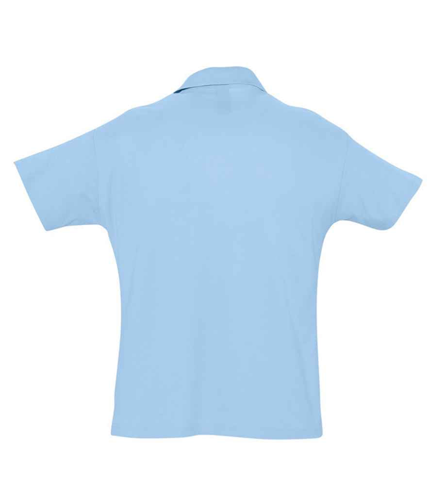 SOL'S Summer II Cotton Piqué Polo Shirt - Sky Blue