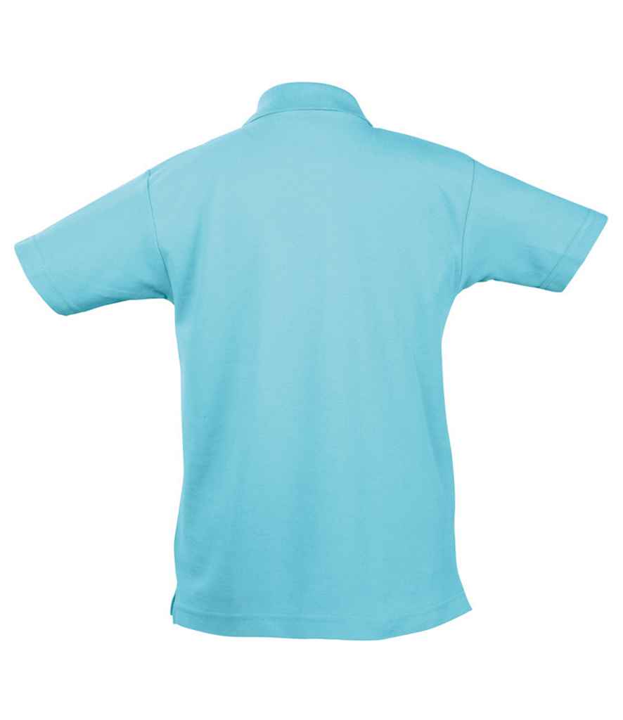 SOL'S Kids Summer II Cotton Piqué Polo Shirt - Atoll Blue