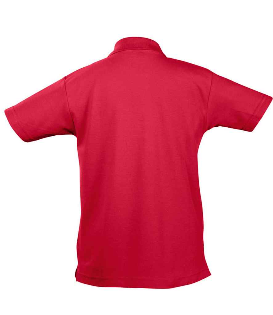 SOL'S Kids Summer II Cotton Piqué Polo Shirt - Red