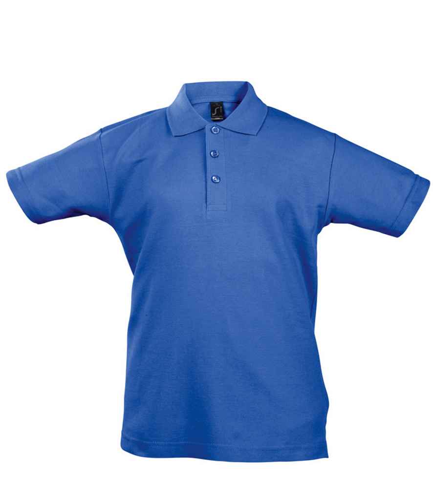 SOL'S Kids Summer II Cotton Piqué Polo Shirt - Royal Blue