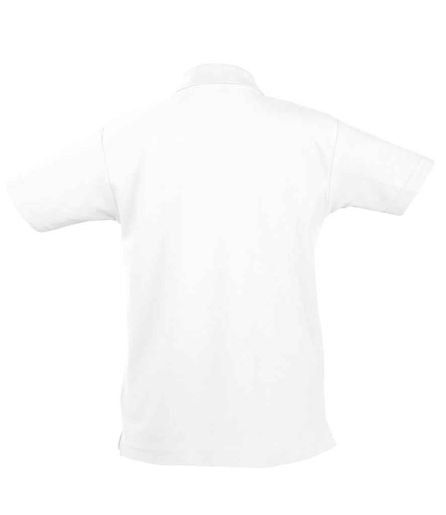 SOL'S Kids Summer II Cotton Piqué Polo Shirt - White