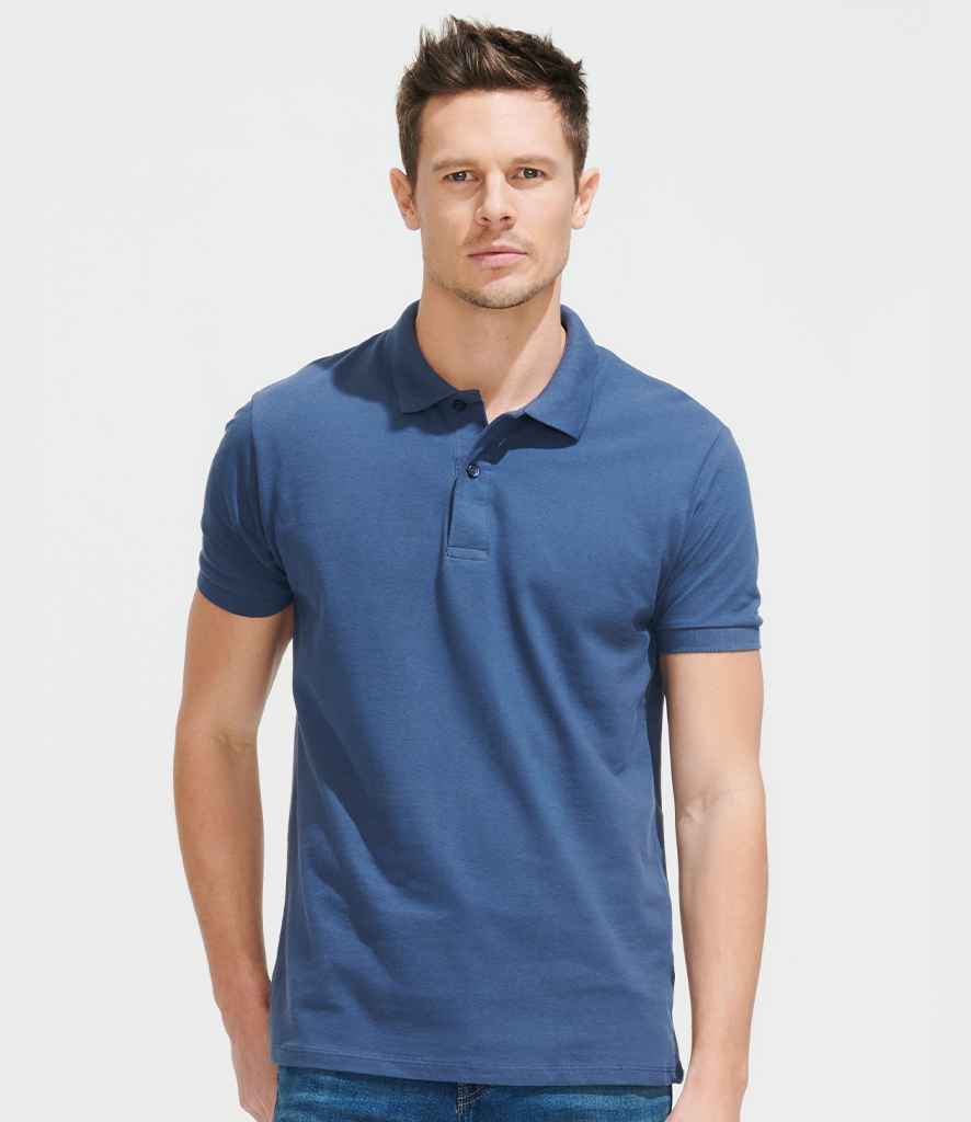 SOL'S Perfect Cotton Piqué Polo Shirt - Denim