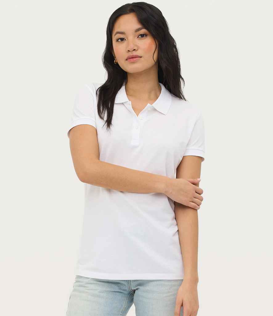 SOL'S Ladies Perfect Cotton Piqué Polo Shirt - White