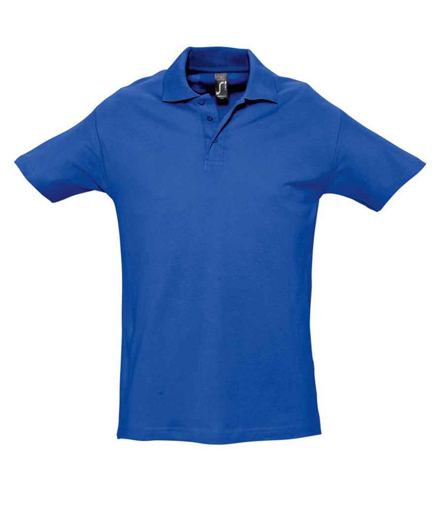 SOL'S Spring II Heavy Cotton Piqué Polo Shirt - Royal Blue