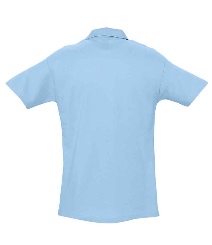 SOL'S Spring II Heavy Cotton Piqué Polo Shirt - Sky Blue