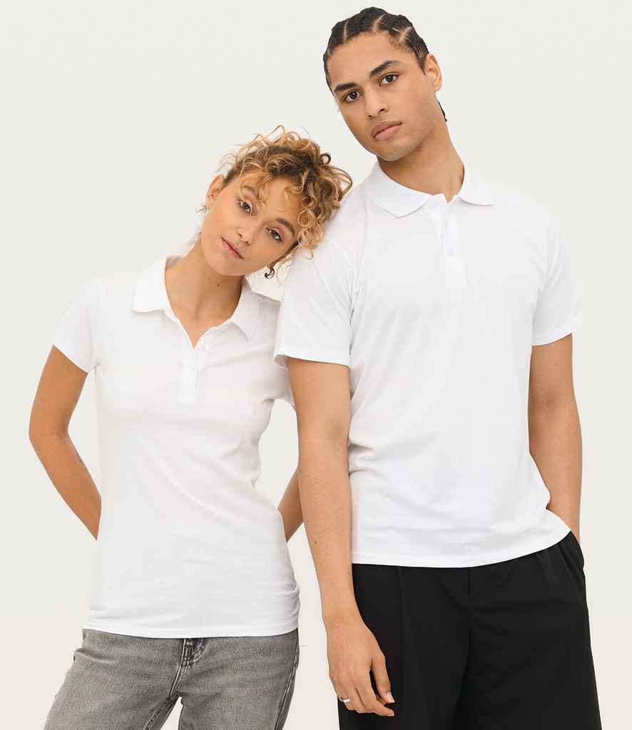 SOL'S Prescott Cotton Jersey Polo Shirt - White