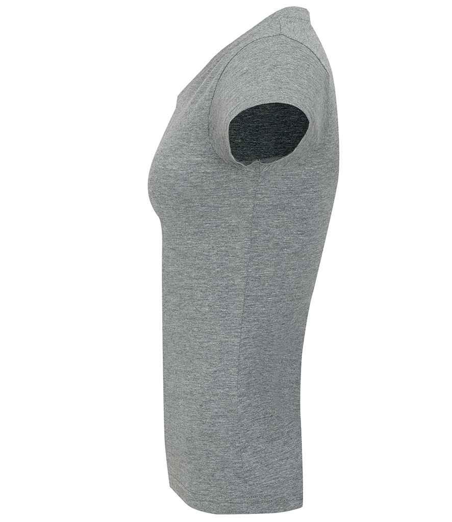 SOL'S Ladies Moon V Neck T-Shirt - Grey Marl