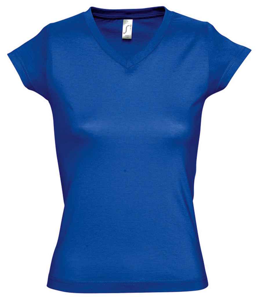 SOL'S Ladies Moon V Neck T-Shirt - Royal Blue