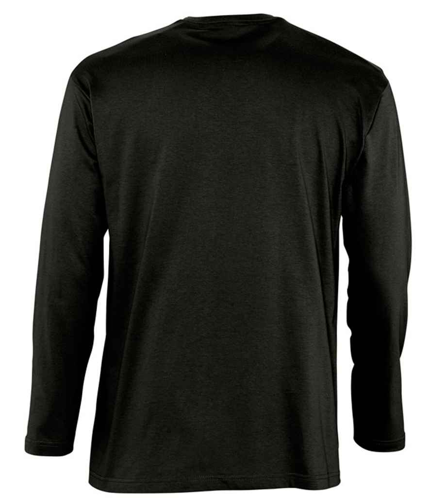 SOL'S Monarch Long Sleeve T-Shirt - Deep Black