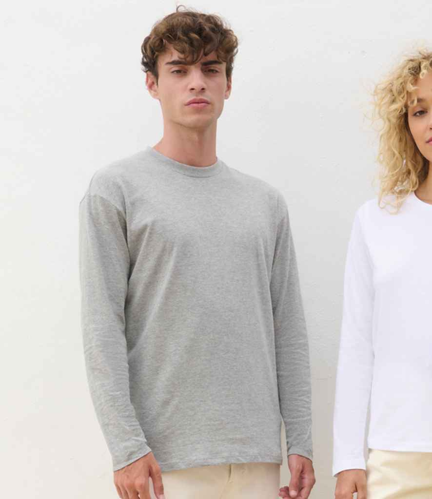 SOL'S Monarch Long Sleeve T-Shirt - Grey Marl