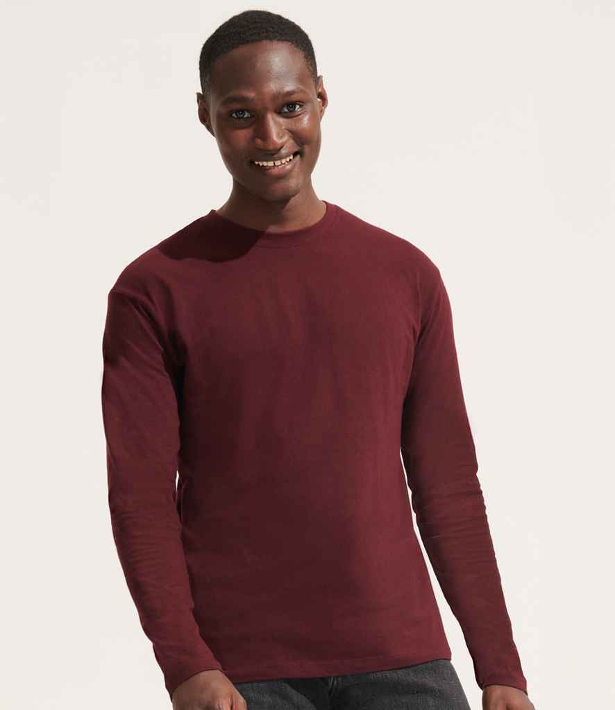 SOL'S Monarch Long Sleeve T-Shirt - Oxblood