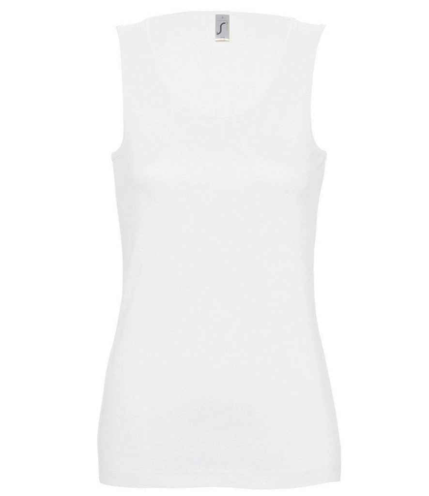 SOL'S Ladies Jane Tank Top - White