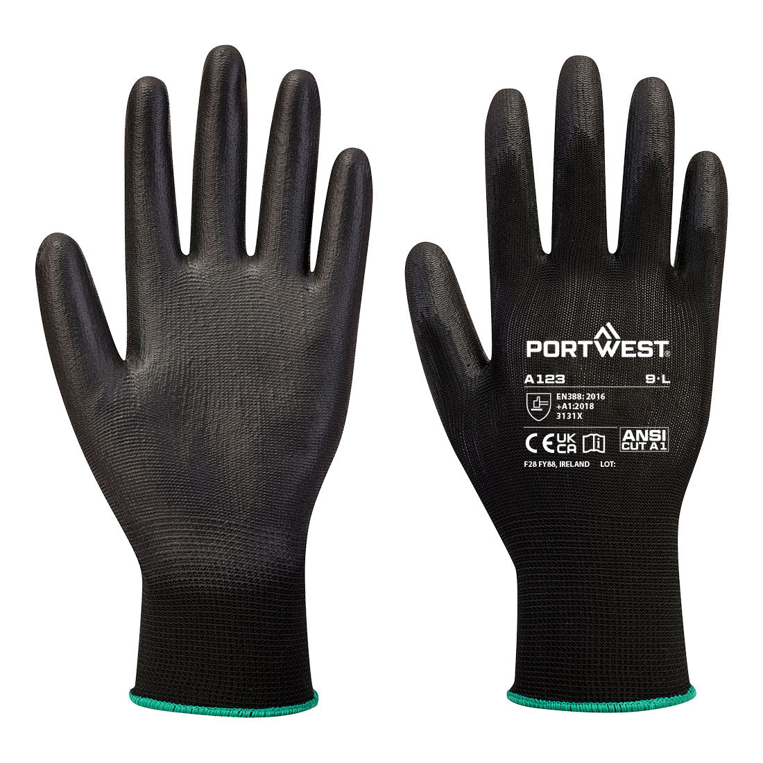 Grip 13 PU Latex Free Glove (144 pairs) - Black