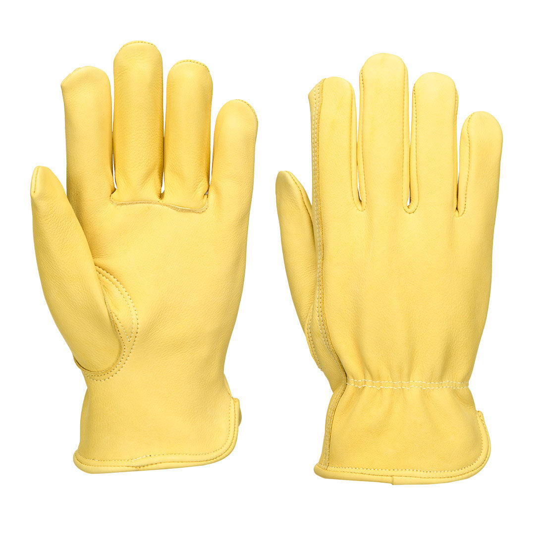 Leather Driver 100 Cow Grain Glove - Beige