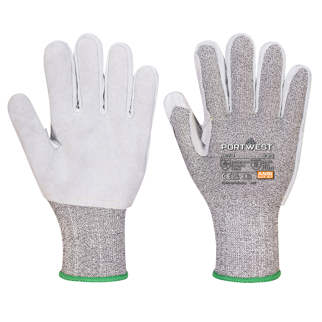 CS Cut F13 Leather Glove - Black