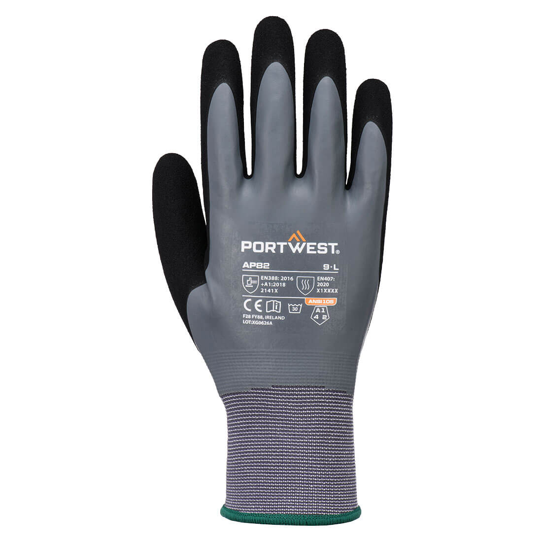 Grip 15 Latex Touch Scr Glv - Grey/Black