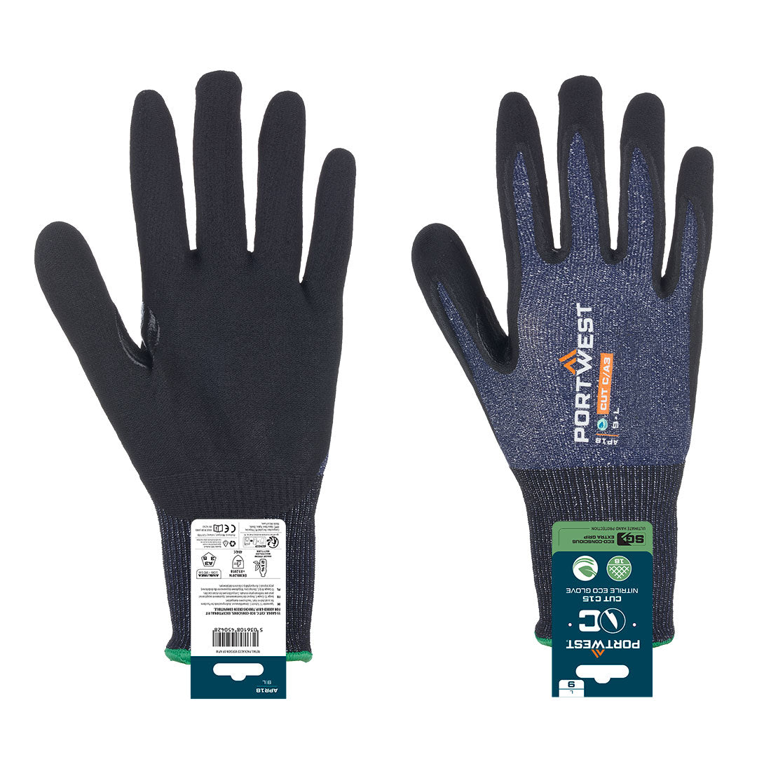 SG Cut C15 Nitrile Glove (Retail) - Blue/Black