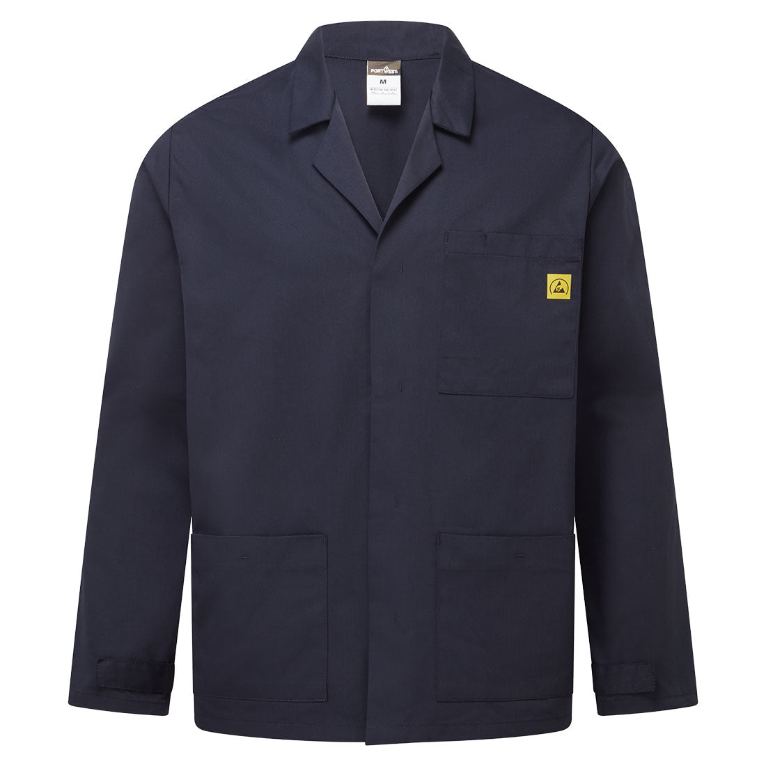 Anti-Static ESD Lab Jacket - Navy