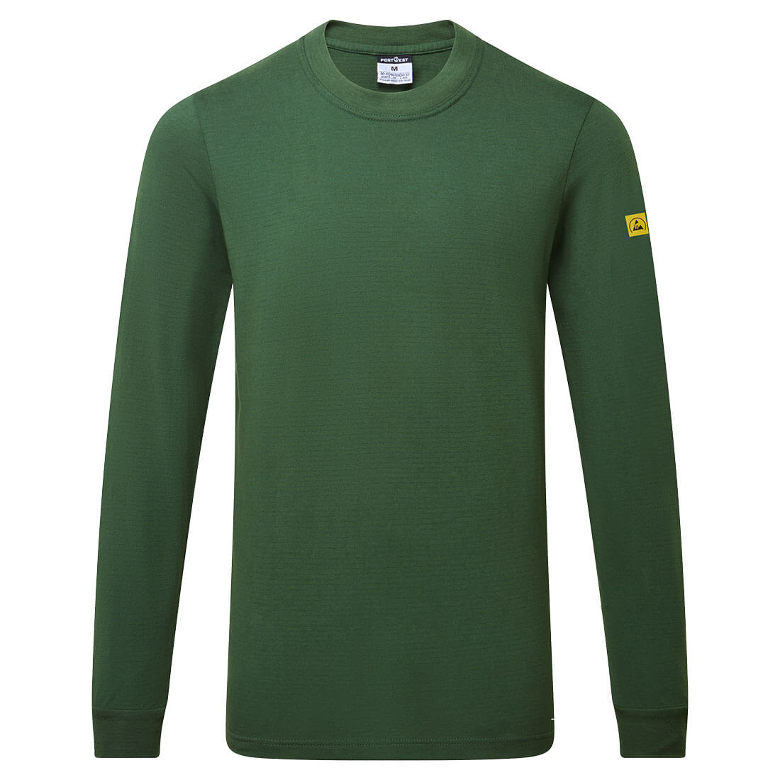 Anti-Static ESD T-Shirt L/S - Forest Green