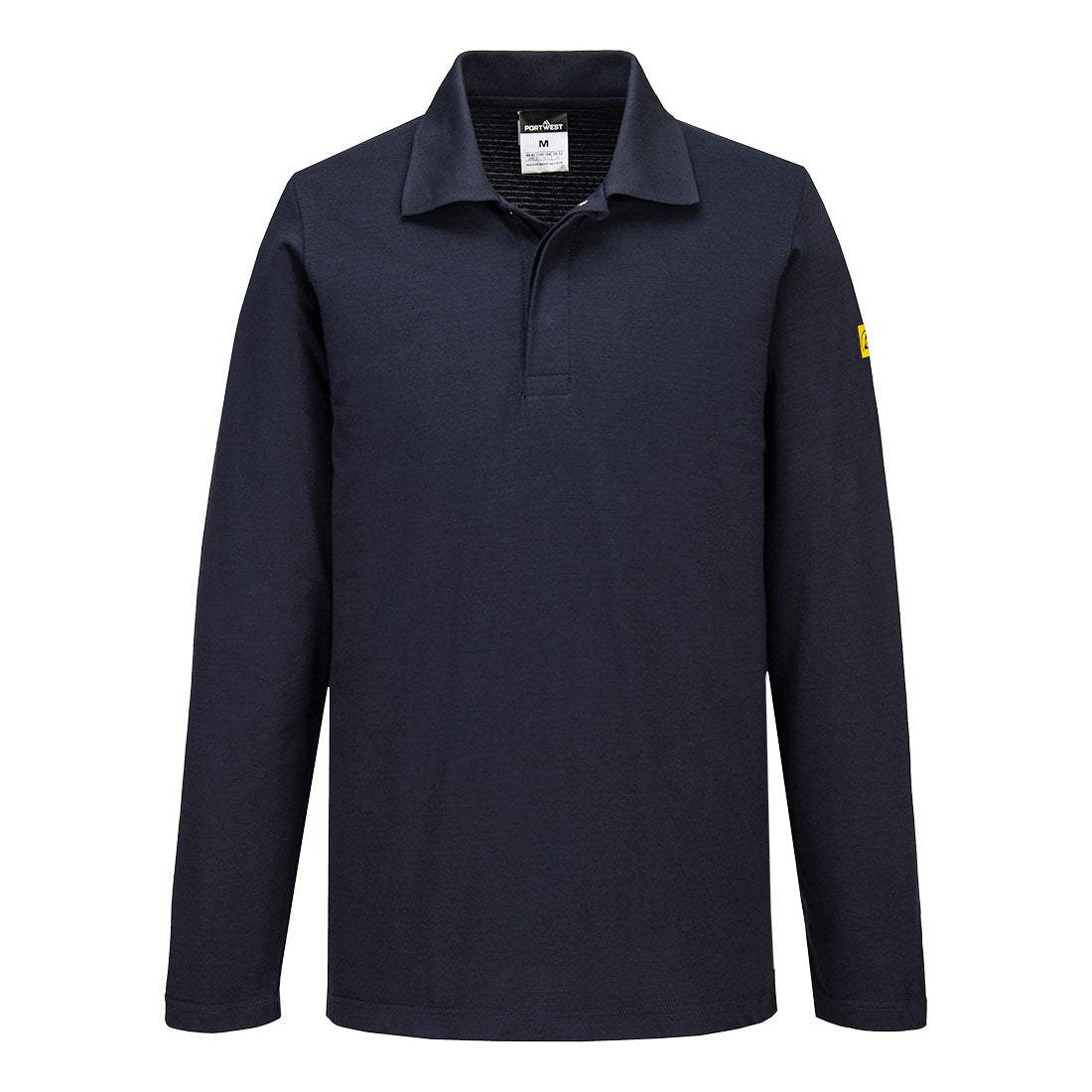 Anti-Static ESD Polo Shirt L/S - Navy