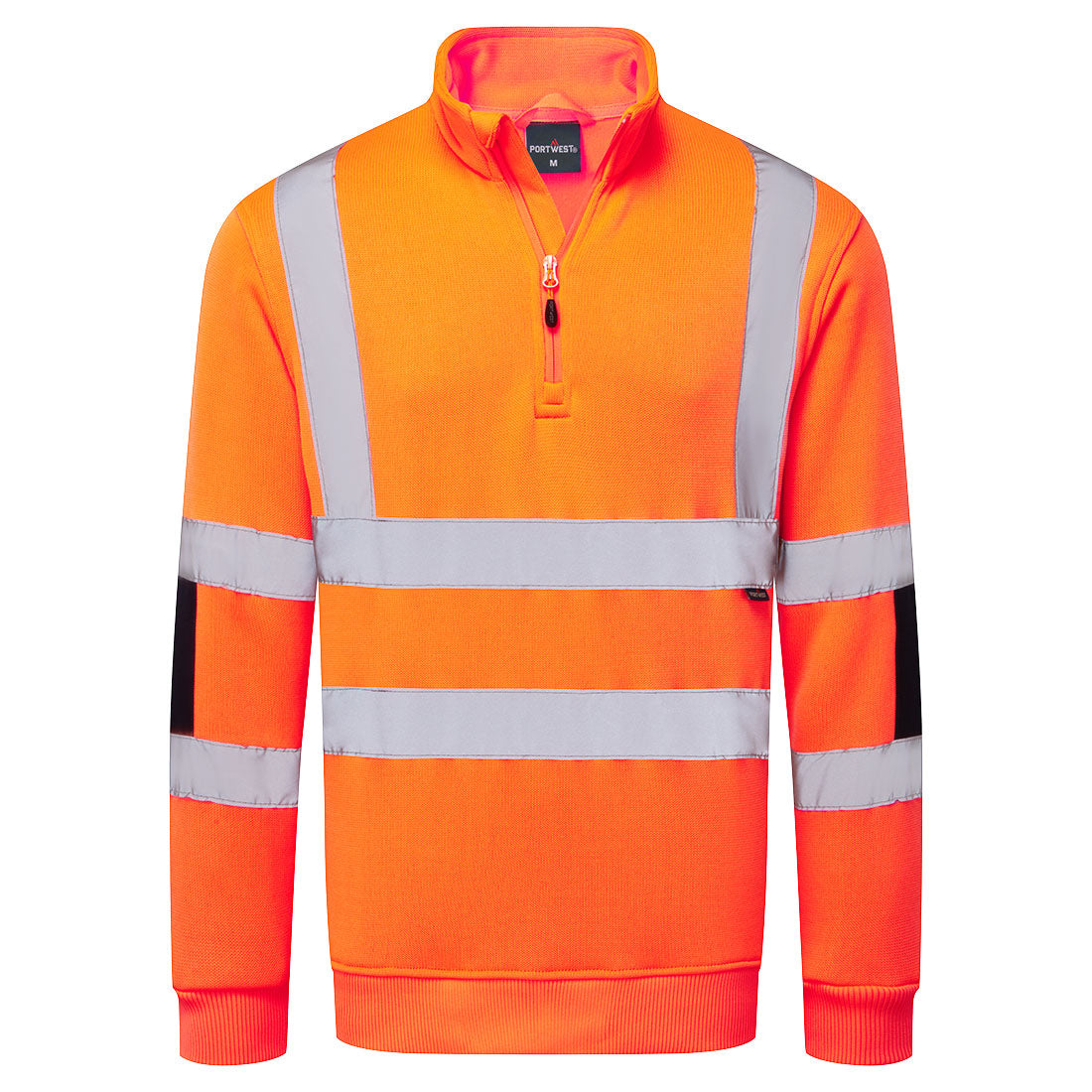 Hi-Vis Knit  1/2Zip Sweatshirt - Orange