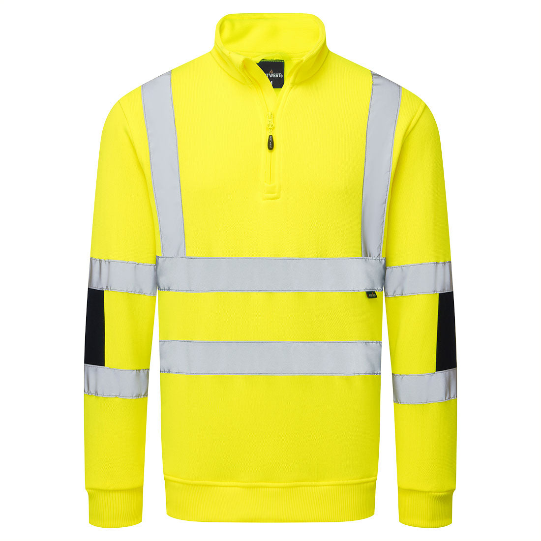 Hi-Vis Knit  1/2Zip Sweatshirt - Yellow