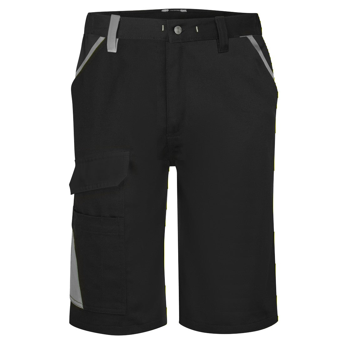 WX1 Two Tone Cotton Shorts - Black/Grey