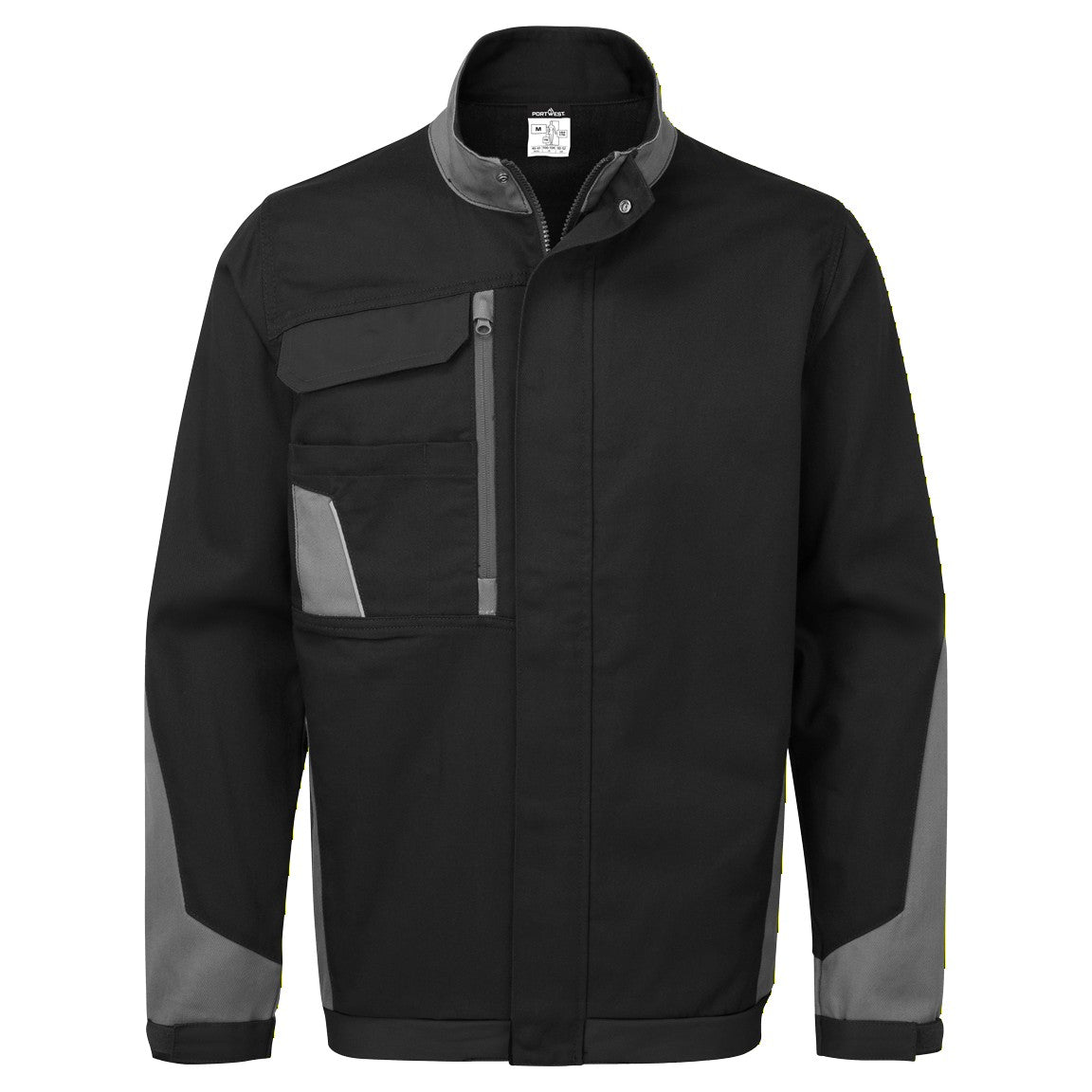 WX1 Two Toned Insulated Cotton Work Jacket - Black/Grey