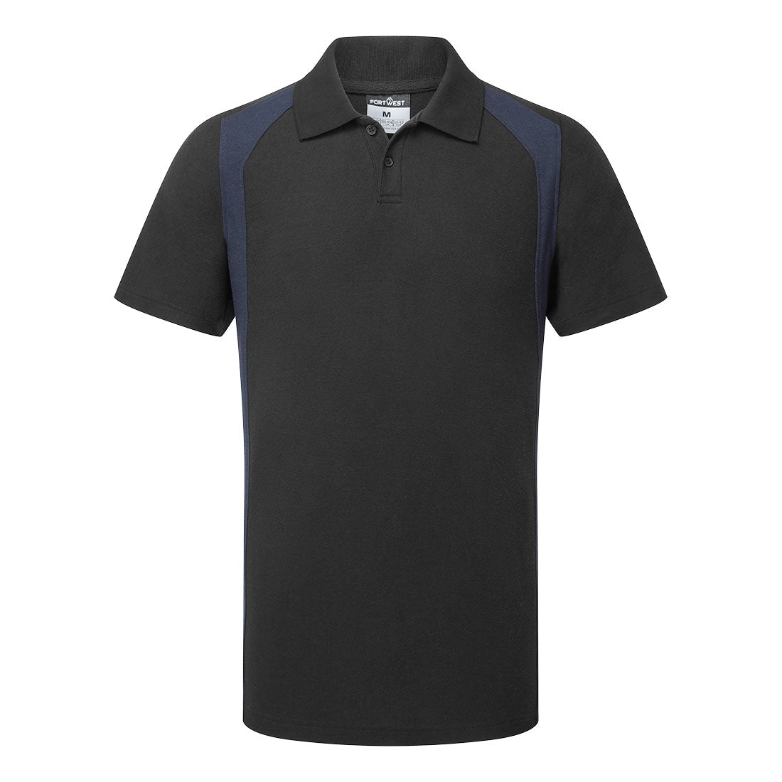 WX2 Polo Shirt S/S - Black/Navy